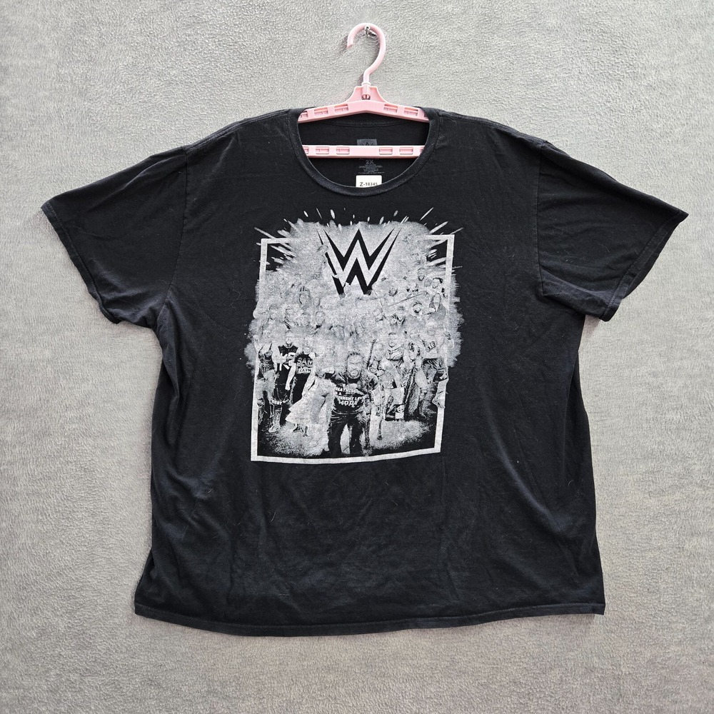 WWE Men Shirt 2X Black Wrestlers I Was There 2023 Short Sleeve Logo Tee